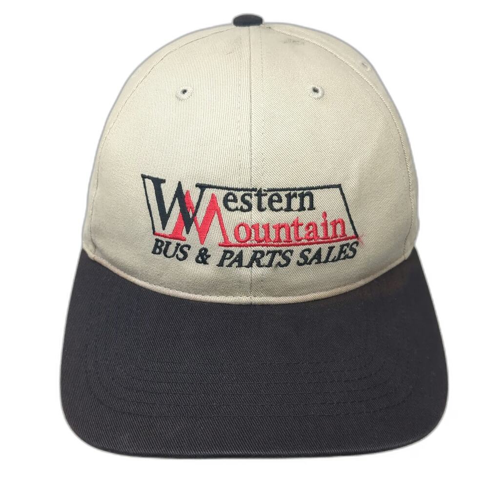 Richardson Baseball Cap Beige One Size Western Mountain Bus Parts Sales Hat